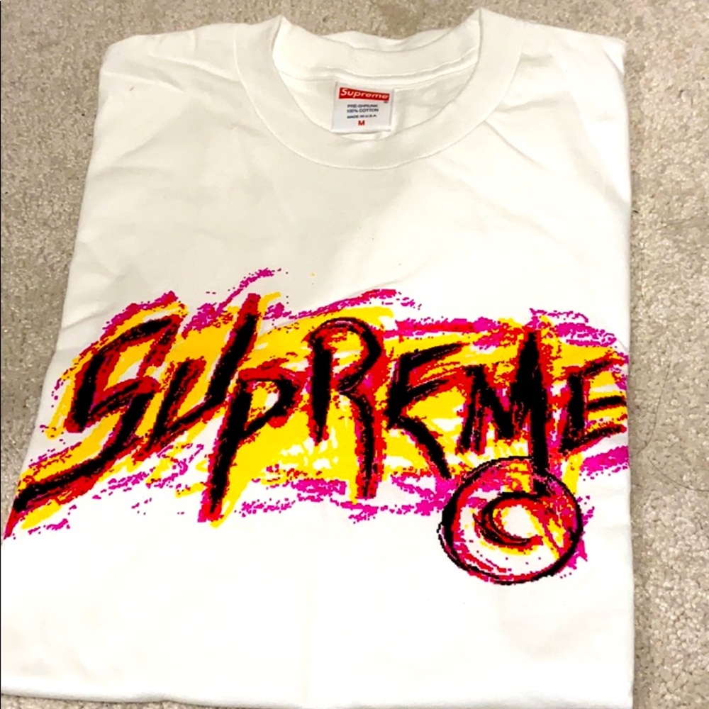 Authentic Brand New Supreme White Tee